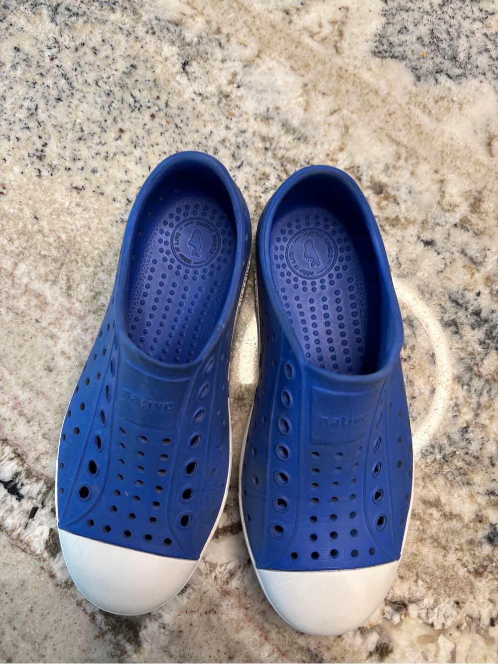 Native Blue Slip-On Perforated Water-Friendly Loafers size 12